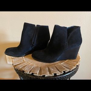 Lucky Brand Yimme Suede Wedge Bootie
